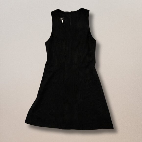 Vintage Whistles Black Mini Dress | Made in UK | 90s Minimalist A-Line - Picture 2 of 6